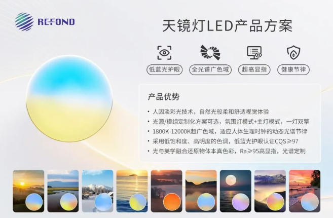 新品发布 | 瑞丰光电“淡彩光”天镜灯重塑健康光环境